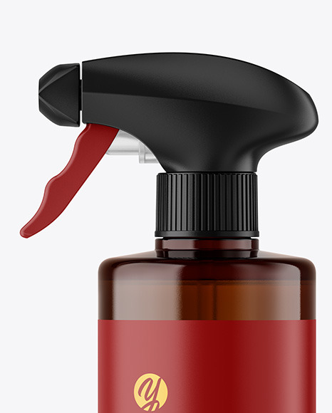Amber Spray Bottle Mockup 450 ml bottle 93311