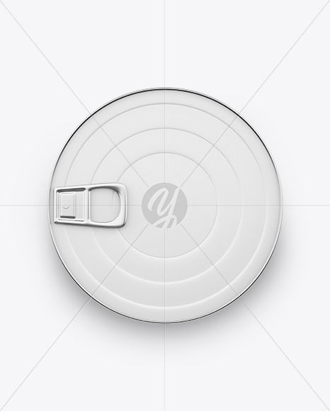 Tin Can With Kraft Paper Label Mockup PSD #3