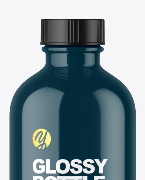 Glossy Bottle Mockup PSD #2