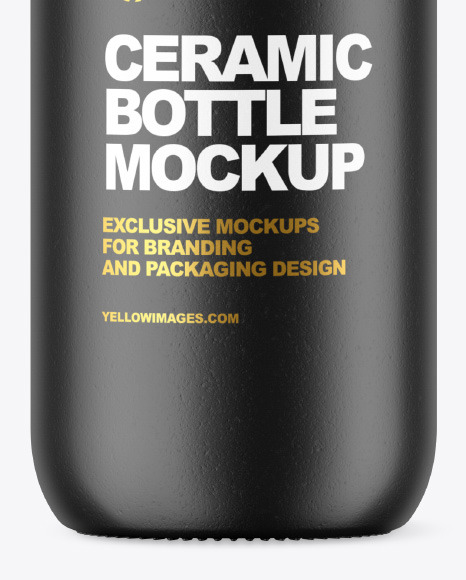 Ceramic Bottle Mockup PSD #1
