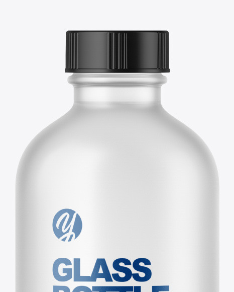 Frosted Glass Bottle Mockup PSD #3