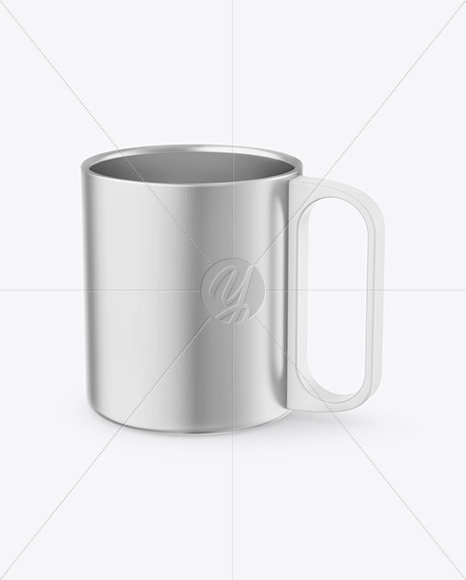 Matte Metallic Mug Mockup PSD #3