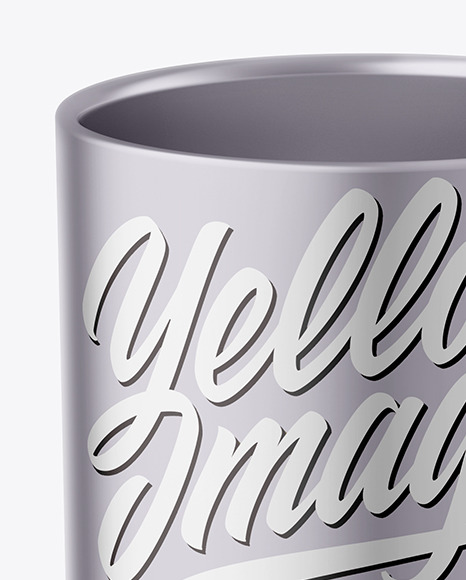 Matte Metallic Mug Mockup PSD #1