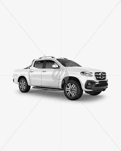 Luxury Pickup Truck Mockup   Half Side View PSD #3