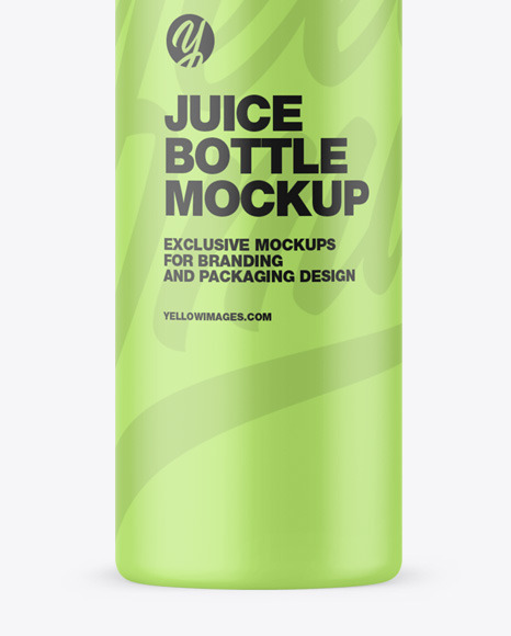 Matte Juice Bottle Mockup PSD #1