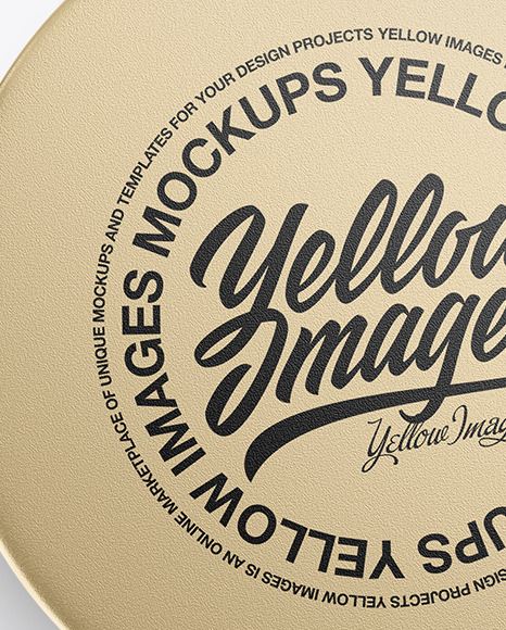 Metallic Jar with Powder Balls Mockup PSD #2