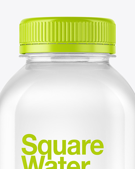 Square Water Bottle Mockup PSD #5