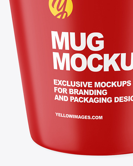 Matte Mug Mockup PSD #4