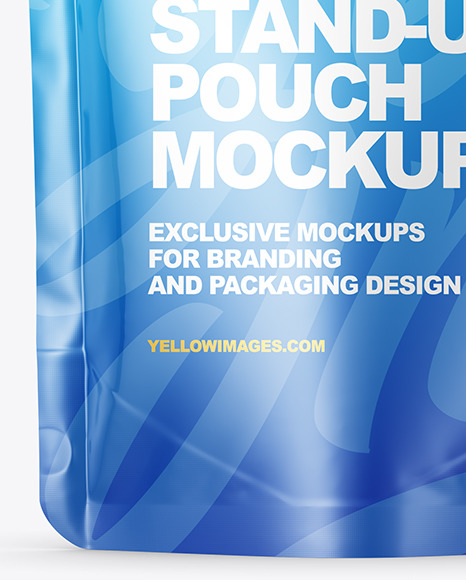 Glossy Stand Up Pouch Mockup PSD #4