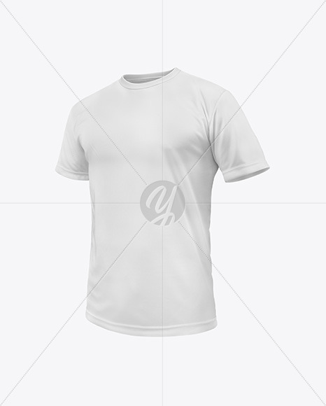 Free Folded Round Neck T-Shirt Mockup Apparel Mockups