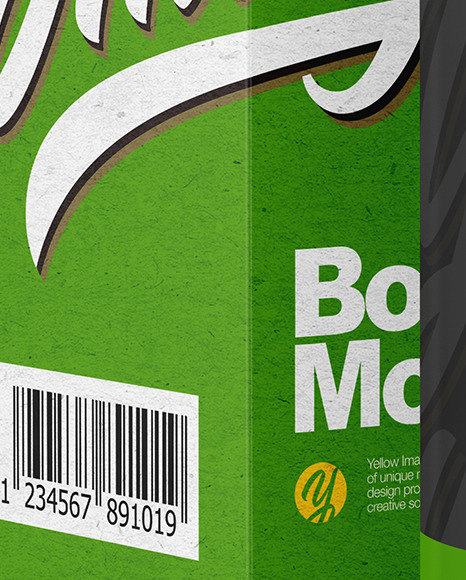 Pills Bottle with Kraft Paper Box Mockup PSD #1