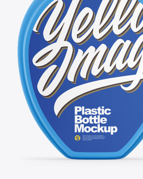 Plastic Bottle With Flip Top Cap Mockup PSD #1
