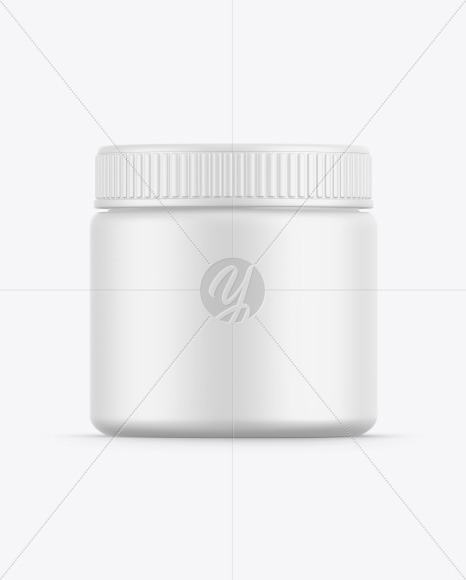 New Matte Cosmetic Jar Mockup