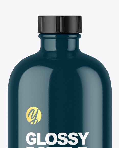 Glossy Bottle Mockup PSD #2