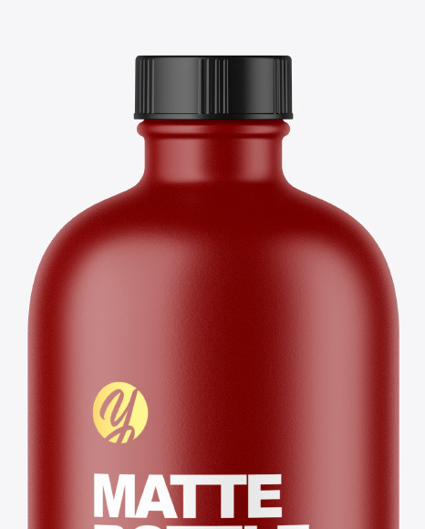 Matte Bottle Mockup PSD #2