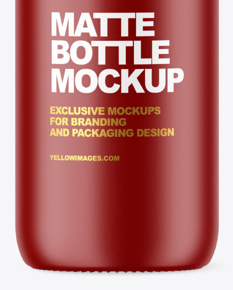 Matte Bottle Mockup PSD #1