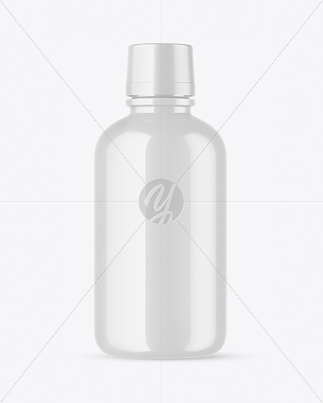 Glossy Bottle Mockup PSD #3