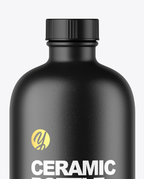 Ceramic Bottle Mockup PSD #2