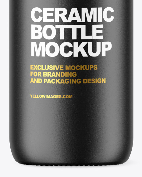 Ceramic Bottle Mockup PSD #1