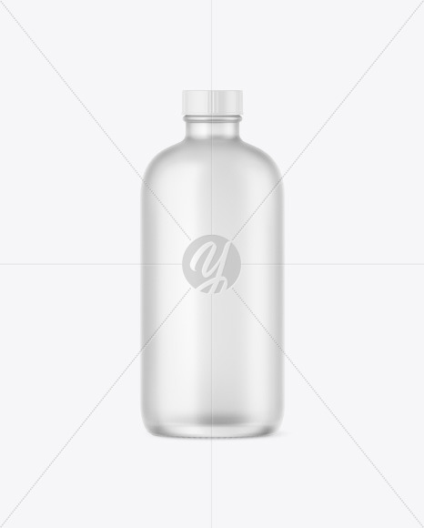 Frosted Glass Bottle Mockup PSD #1