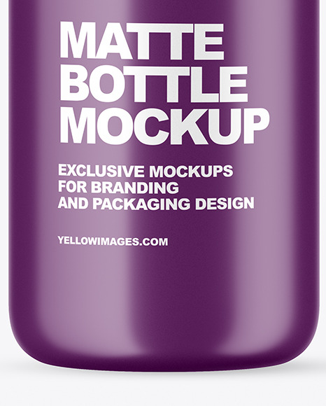Matte Bottle Mockup PSD #1