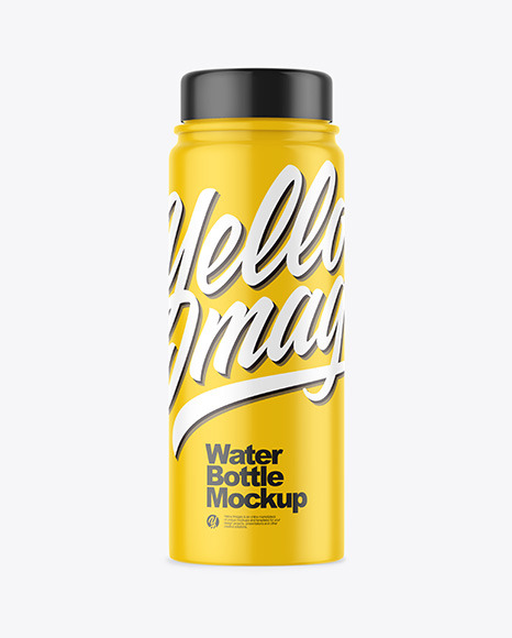 Glossy Plastic Bottle Mockup PSD #2