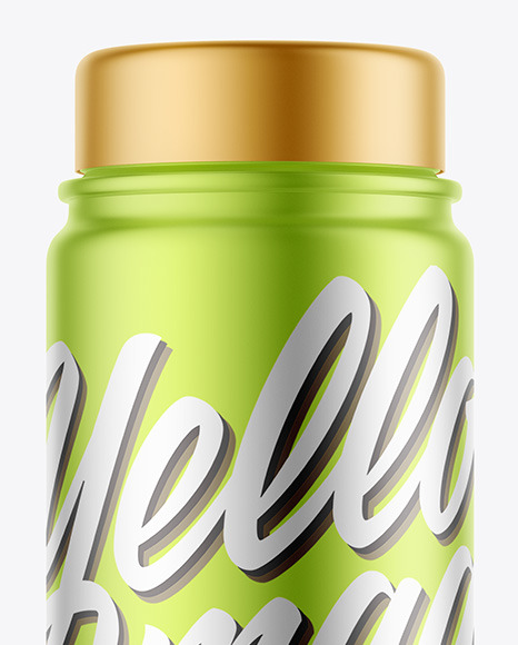 Matte Metallic Bottle Mockup PSD #1