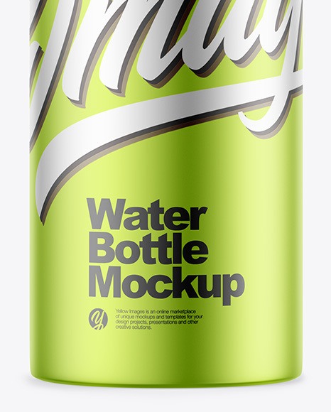 Matte Metallic Bottle Mockup PSD #6
