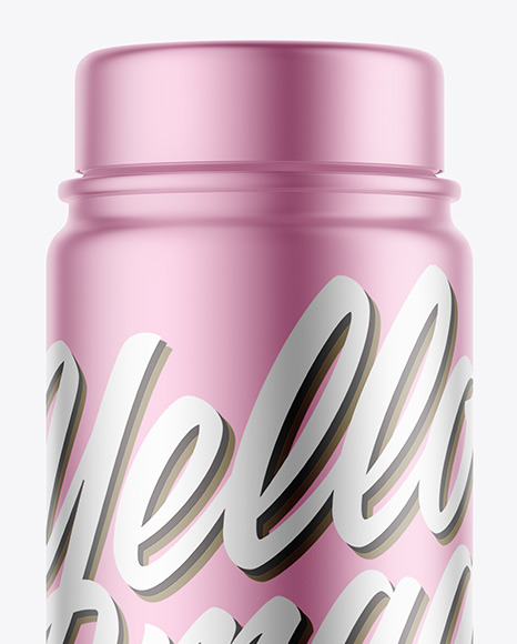 Matte Metallic Bottle Mockup PSD #7