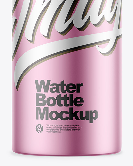 Matte Metallic Bottle Mockup PSD #5
