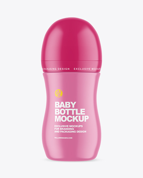 Matte Baby Bottle Mockup PSD #2