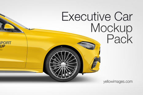 Compact Executive Car Mockup Pack