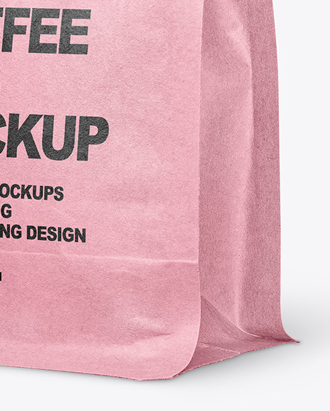 Kraft Paper Coffee Bag Mockup PSD #5