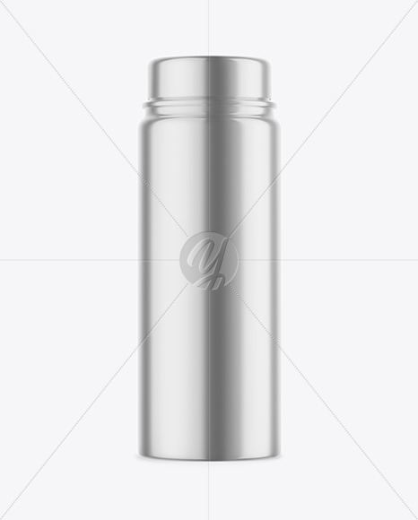 Glossy Metallic Bottle Mockup PSD #3