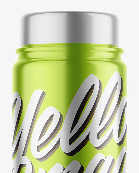 Glossy Metallic Bottle Mockup PSD #7