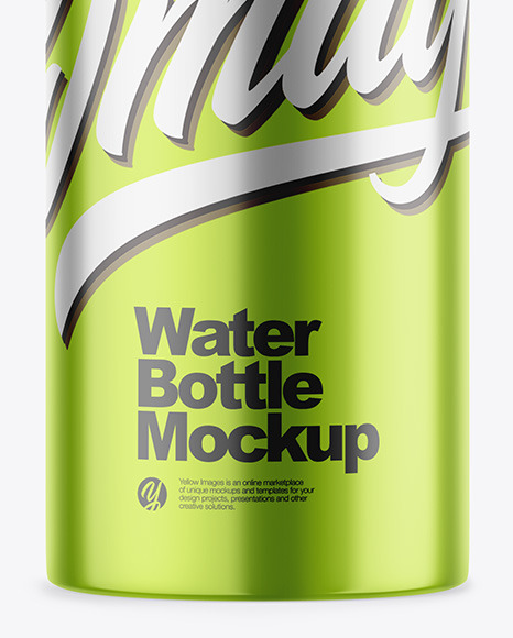 Glossy Metallic Bottle Mockup PSD #5