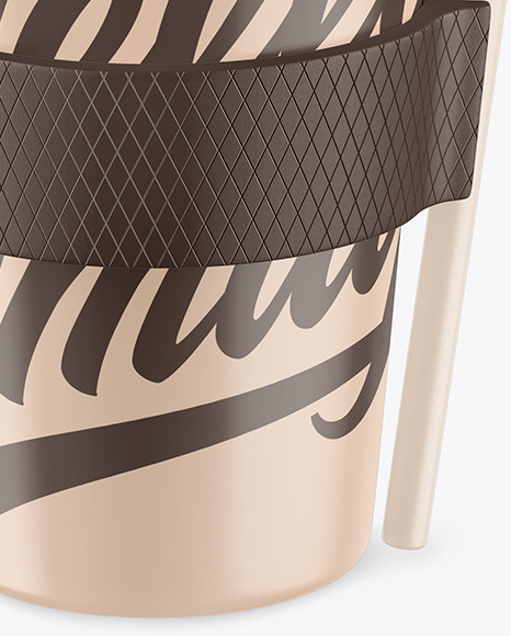 Thermocup With a Spoon Mockup PSD #5