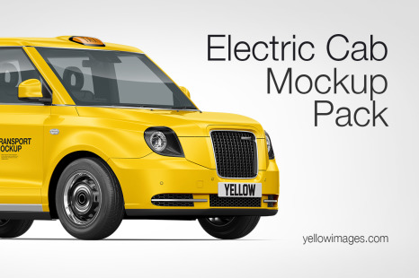 Electric Cab Mockup Pack