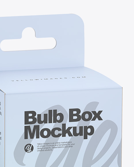 Bulb W  Paper Box Mockup PSD #5