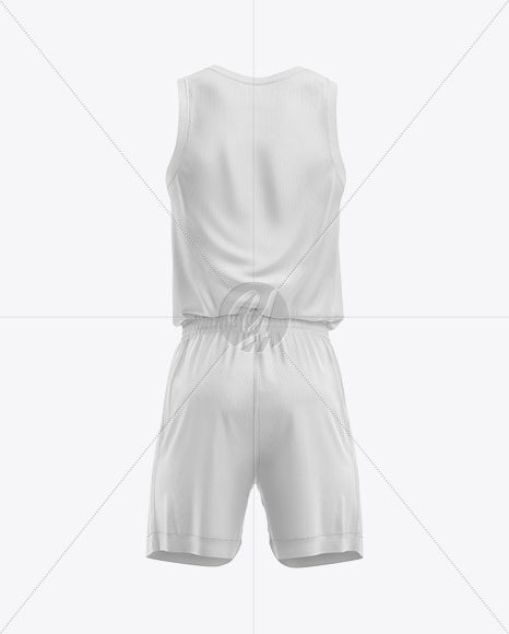 Basketball Kit Mockup   Back View PSD #1