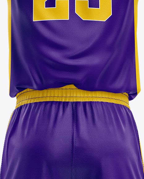 Basketball Kit Mockup   Back View PSD #5