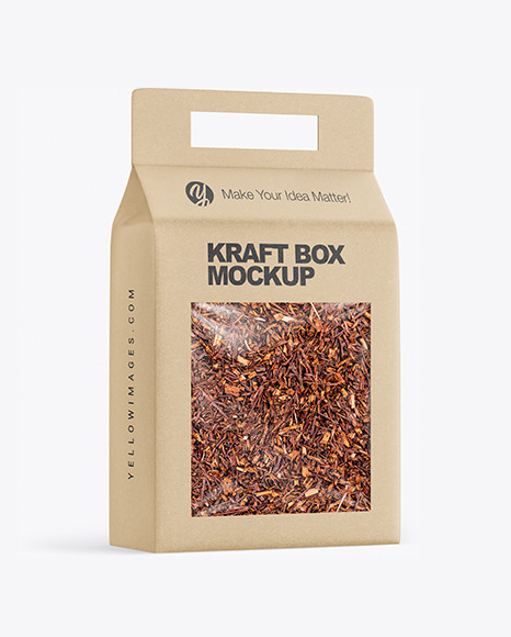 Kraft Box with Rooibos Tea Mockup PSD #2
