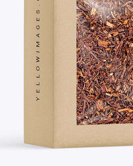 Kraft Box with Rooibos Tea Mockup PSD #6