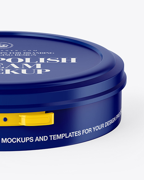 Shoe Polish Cream Jar Mockup PSD #1