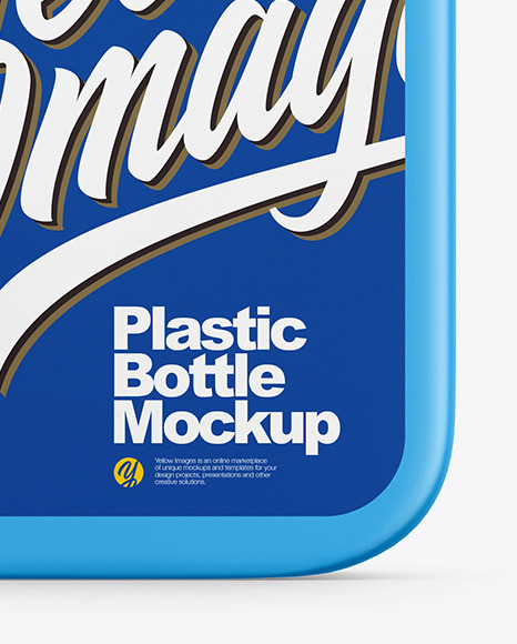 Plastic Bottle with Pump Mockup PSD #1