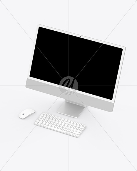 iMac 24” Mockup PSD #3
