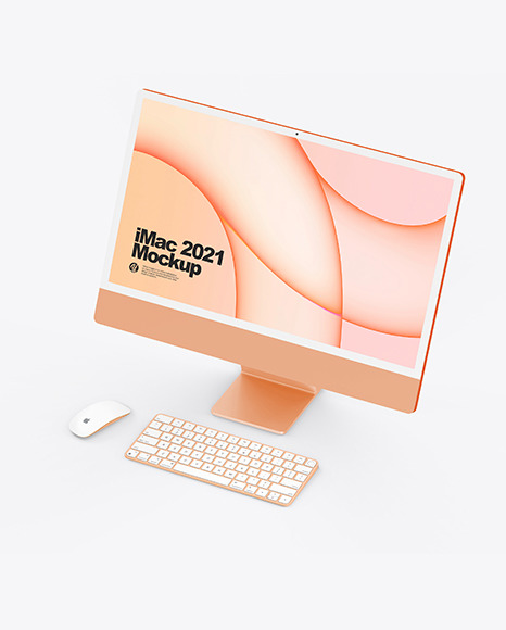 iMac 24” Mockup PSD #7