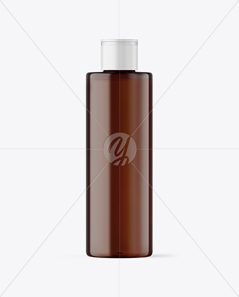 Amber Cosmetic Bottle Mockup PSD #3