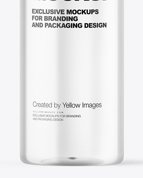 Clear Cosmetic Bottle Mockup PSD #7