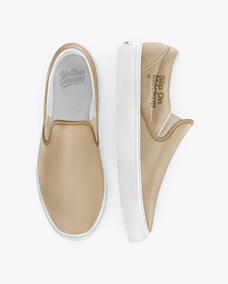 Leather Slip-Ons Mockup